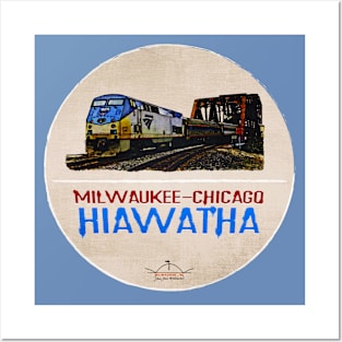 Amtrak Hiawatha • Milwaukee-Chicago Posters and Art